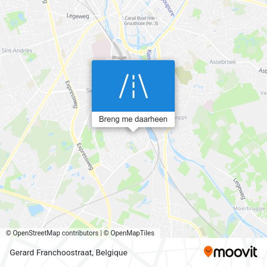 Gerard Franchoostraat kaart