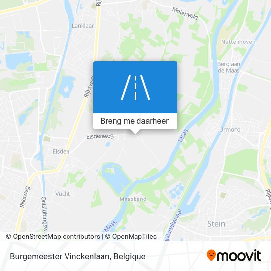 Burgemeester Vinckenlaan kaart