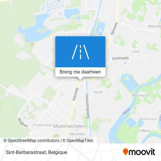 Sint-Barbarastraat kaart