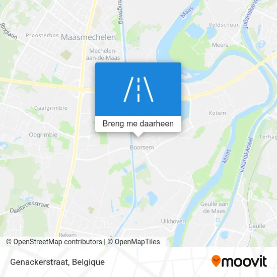 Genackerstraat kaart