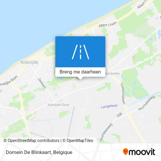 Domein De Blinkaart kaart