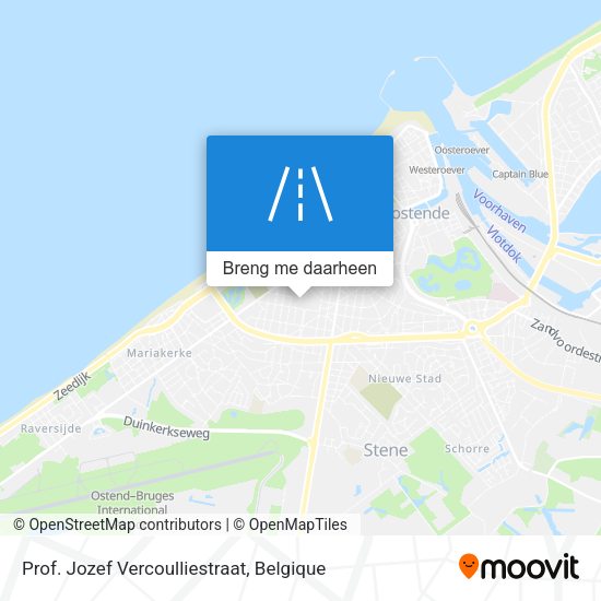 Prof. Jozef Vercoulliestraat kaart