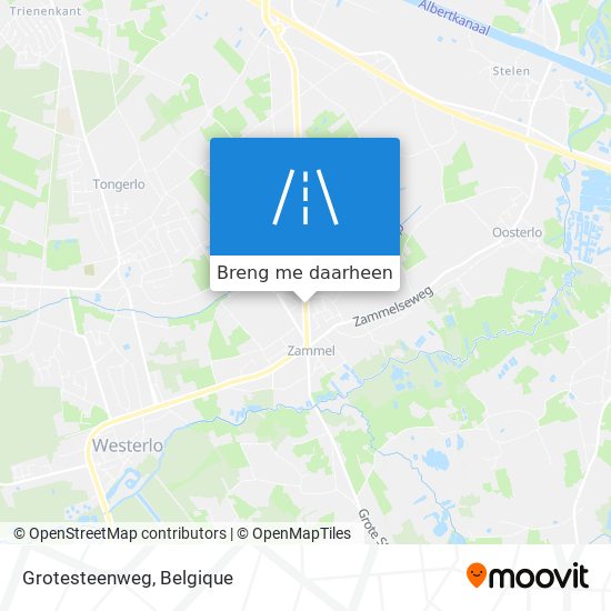 Grotesteenweg kaart