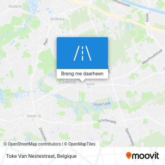 Toke Van Nestestraat kaart