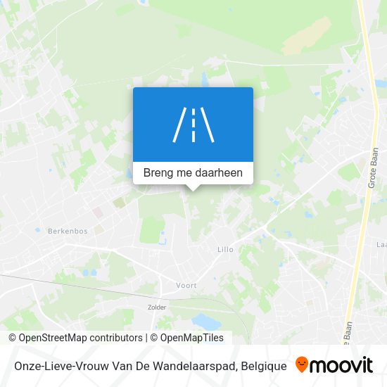 Onze-Lieve-Vrouw Van De Wandelaarspad kaart