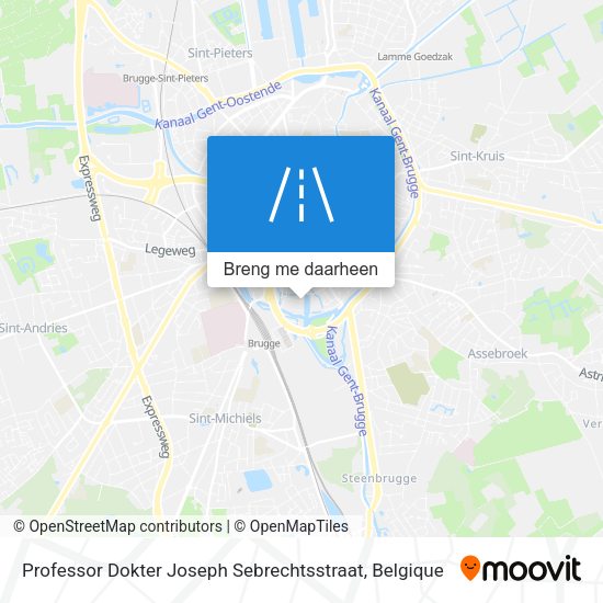 Professor Dokter Joseph Sebrechtsstraat kaart