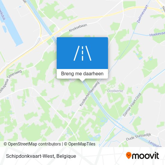 Schipdonkvaart-West kaart