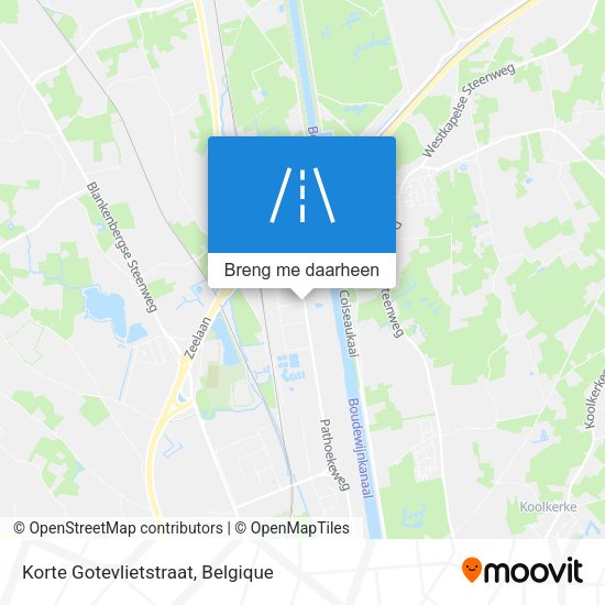 Korte Gotevlietstraat kaart