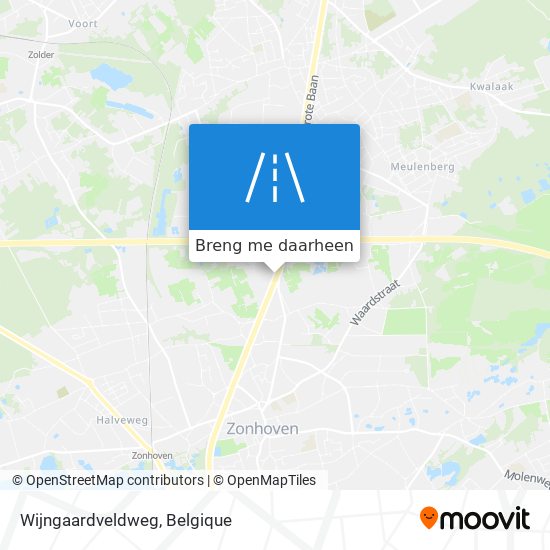 Wijngaardveldweg kaart