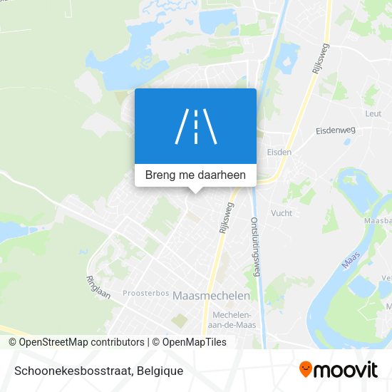 Schoonekesbosstraat kaart