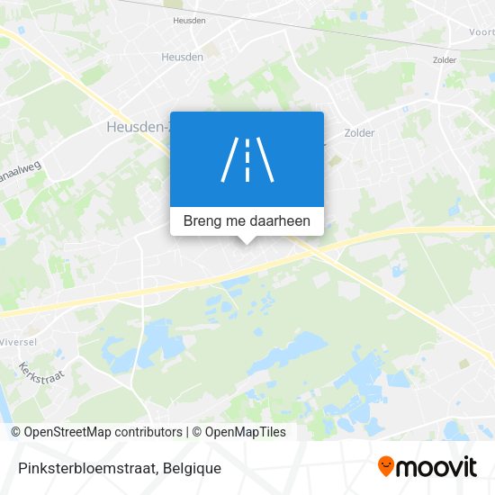 Pinksterbloemstraat kaart