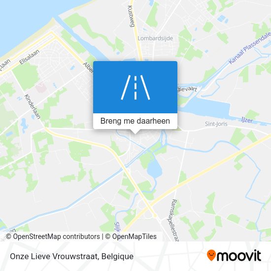 Onze Lieve Vrouwstraat kaart