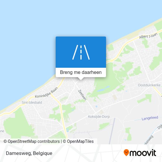 Damesweg kaart