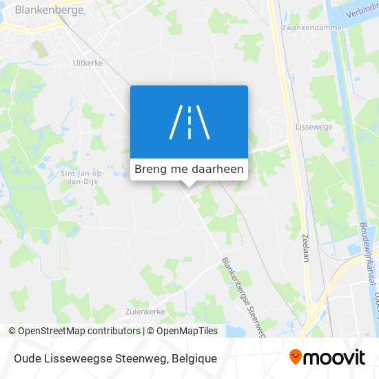 Oude Lisseweegse Steenweg kaart