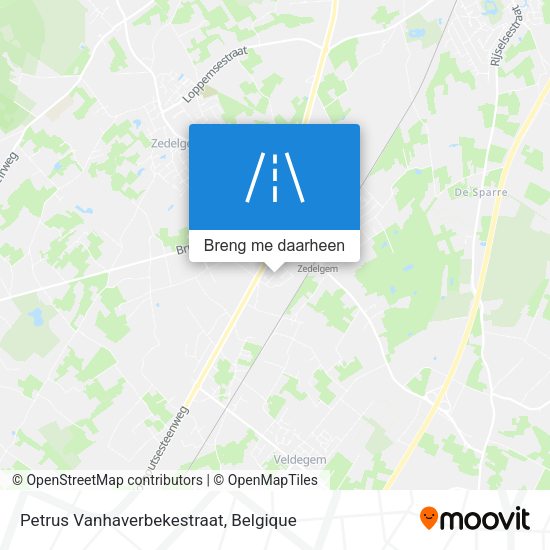Petrus Vanhaverbekestraat kaart