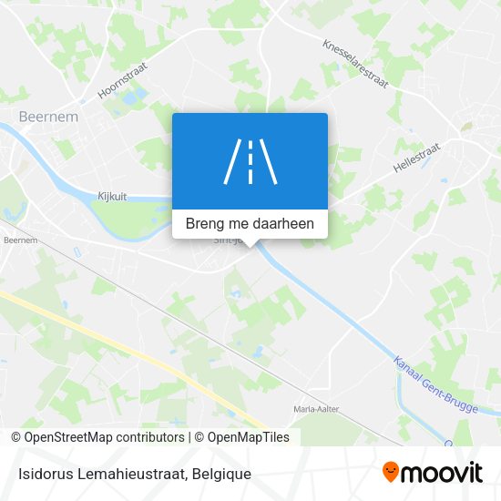Isidorus Lemahieustraat kaart