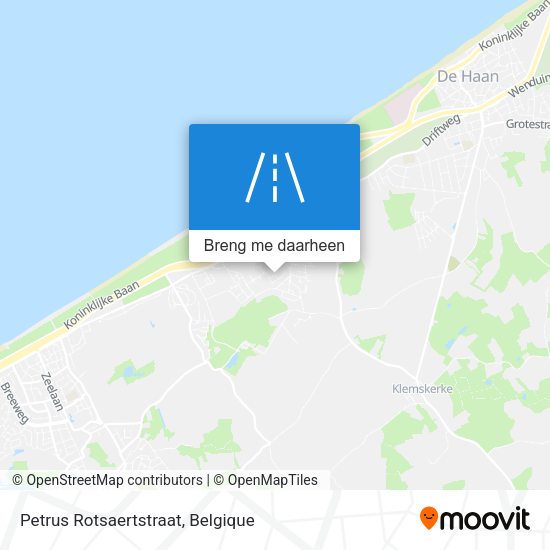 Petrus Rotsaertstraat kaart