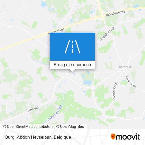 Burg. Abdon Heyselaan kaart