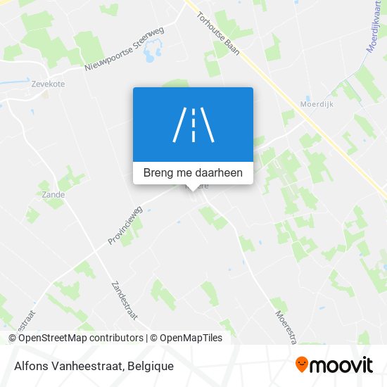 Alfons Vanheestraat kaart
