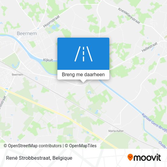 René Strobbestraat kaart