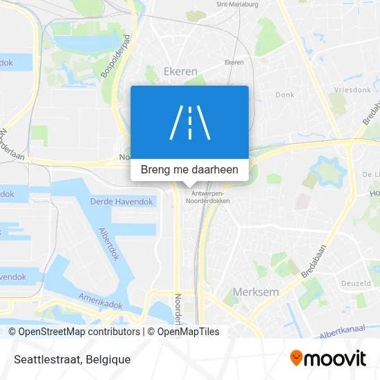 Seattlestraat kaart
