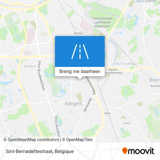 Sint-Bernadettestraat kaart