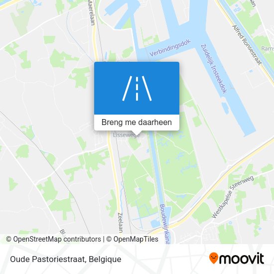 Oude Pastoriestraat kaart