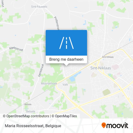 Maria Rosseelsstraat kaart