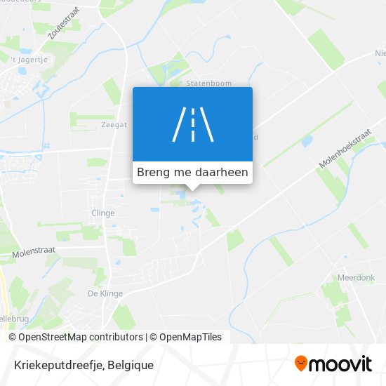 Kriekeputdreefje kaart