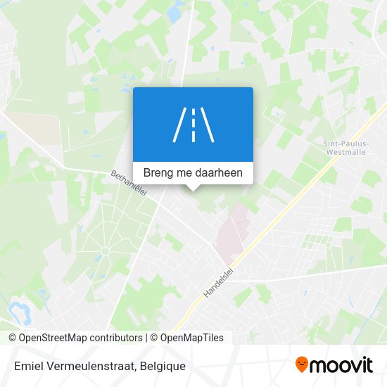 Emiel Vermeulenstraat kaart