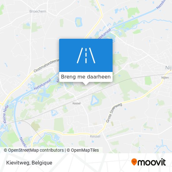 Kievitweg kaart