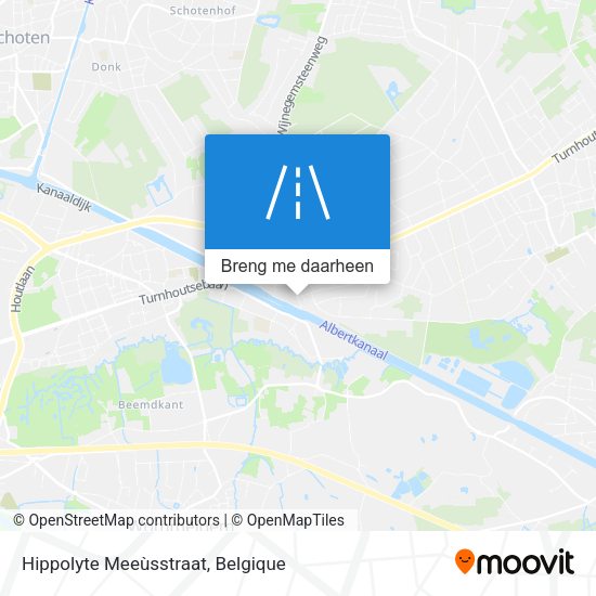 Hippolyte Meeùsstraat kaart
