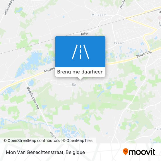 Mon Van Genechtenstraat kaart