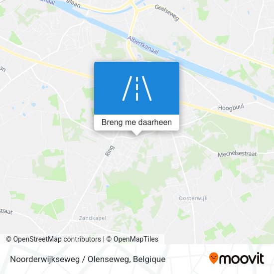 Noorderwijkseweg / Olenseweg kaart