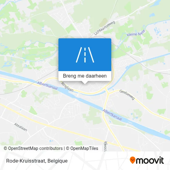 Rode-Kruisstraat kaart