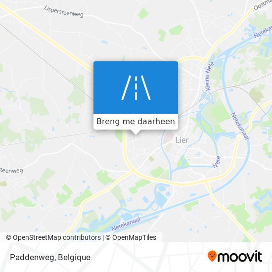 Paddenweg kaart