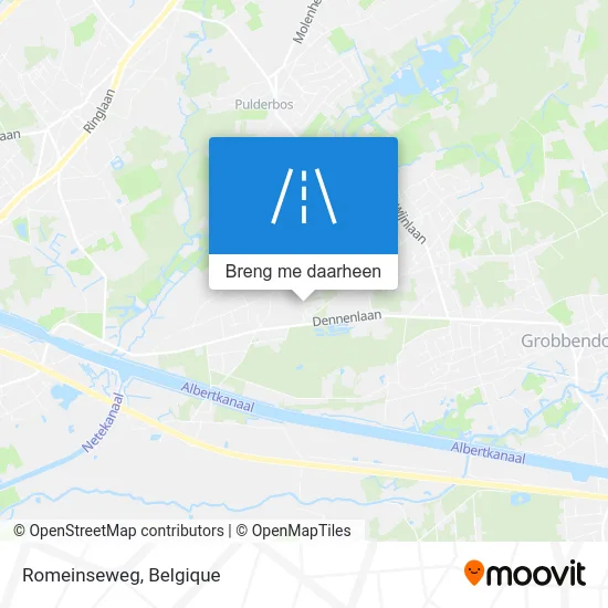Romeinseweg kaart