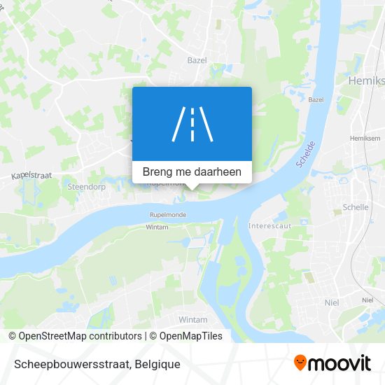 Scheepbouwersstraat kaart