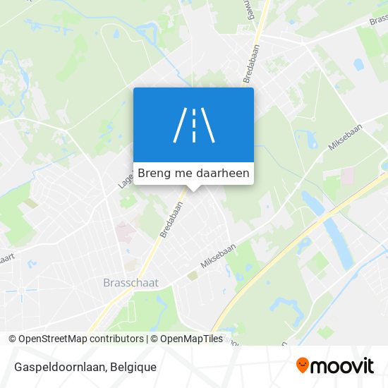 Gaspeldoornlaan kaart