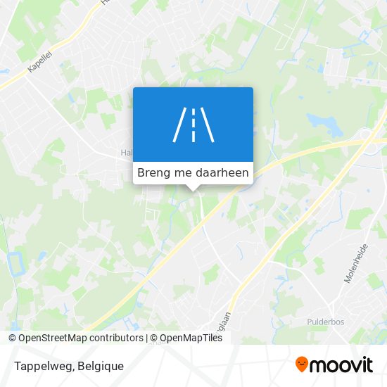 Tappelweg kaart