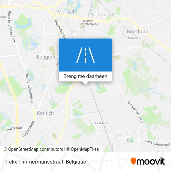 Felix Timmermansstraat kaart