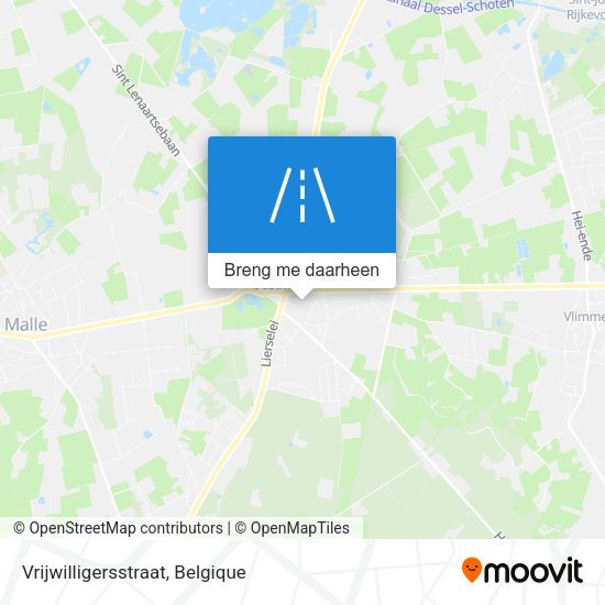 Vrijwilligersstraat kaart