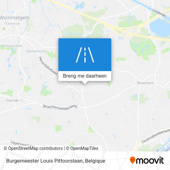 Burgemeester Louis Pittoorslaan kaart
