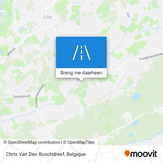 Chris Van Den Boschdreef kaart