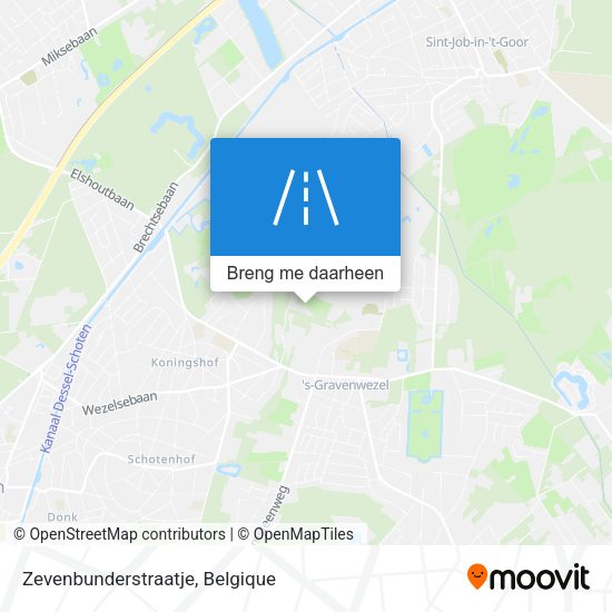 Zevenbunderstraatje kaart