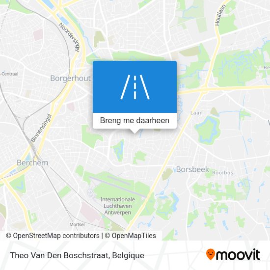 Theo Van Den Boschstraat kaart