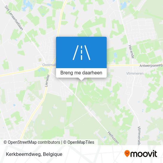 Kerkbeemdweg kaart