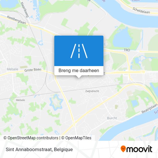 Sint Annaboomstraat kaart