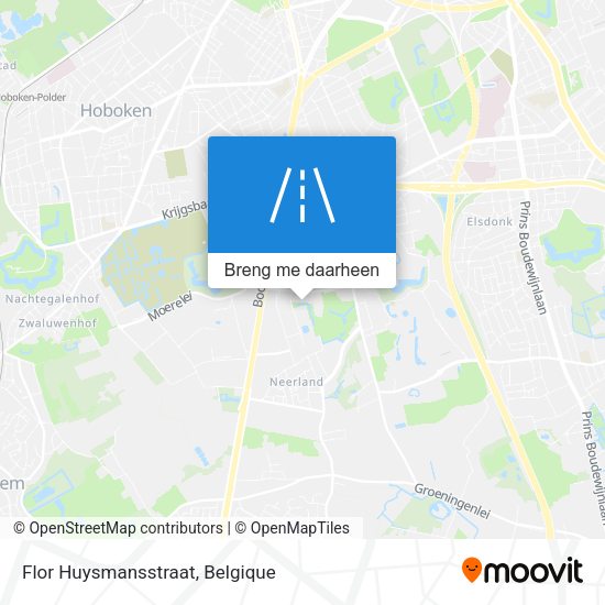 Flor Huysmansstraat kaart