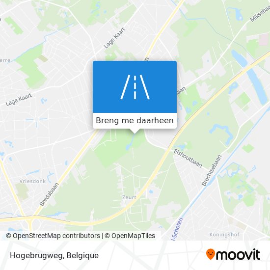 Hogebrugweg kaart